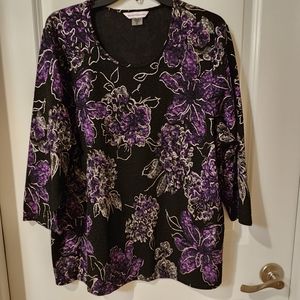 Allison Daley XL blouse long sleeves